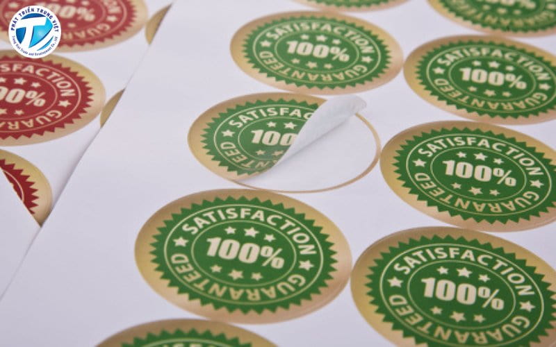 Bản in bằng máy in decal Allwin
